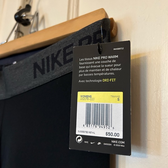 Nike Woman’s PRO Tight Fit / Coolant / full length / long exercise pants - Picture 2 of 8